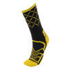 Medium Basketball Compression Socks, Black/Yellow