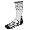 Large Basketball Compression Socks, White/Black