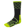 Large Basketball Compression Socks, Black/Green