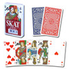 100% Plastic Red Skat Playing Card Deck