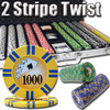 1,000 Ct - Custom Breakout - 2 Stripe Twist 8 G - Aluminum