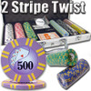 300 Ct - Pre-Packaged - 2 Stripe Twist 8 G - Aluminum