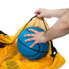 39" Mesh Sports Ball Bag with Strap, Red