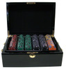 Pre-Pack - 500 Ct Ace King Suited Set Black Mahogany Case