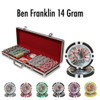 500 Ct - Pre-Packaged - Ben Franklin 14 G - Black Aluminum