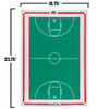 Magnetic Roll-up Clipboard, Basketball