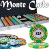 Pre-Pack - 750 Ct Monte Carlo Chip Set Aluminum Case