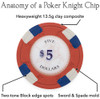 300ct Claysmith Gaming Poker Knights Chip Set in Aluminum