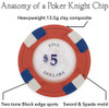 500ct Claysmith Gaming Poker Knights Chip Set in Aluminum