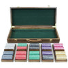 500 Ct Custom Breakout Scroll Chip Set - Walnut Case