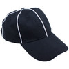 Official Referee Hat – Adjustable Black with White Stripes