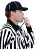 Official Referee Hat – Adjustable Black with White Stripes