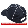 Official Referee Hat – Adjustable Black with White Stripes