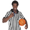 Men's Official Black & White Stripe Referee/Umpire Jersey L