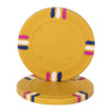Yellow Blank Claysmith 12 Stripe Poker Chip - 13.5 grams