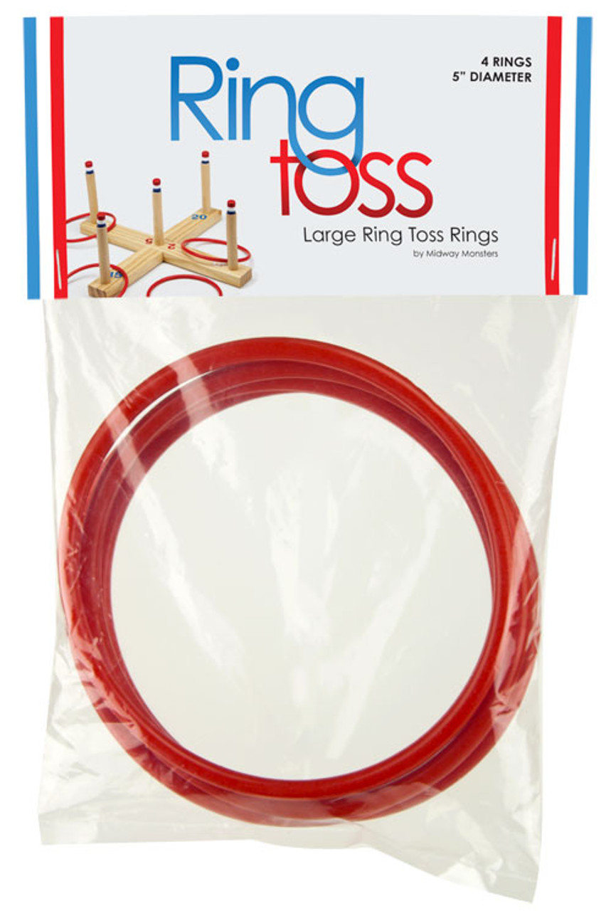 4 Pack Large Ring Toss Rings with 5 in diameter - Hobby Monsters