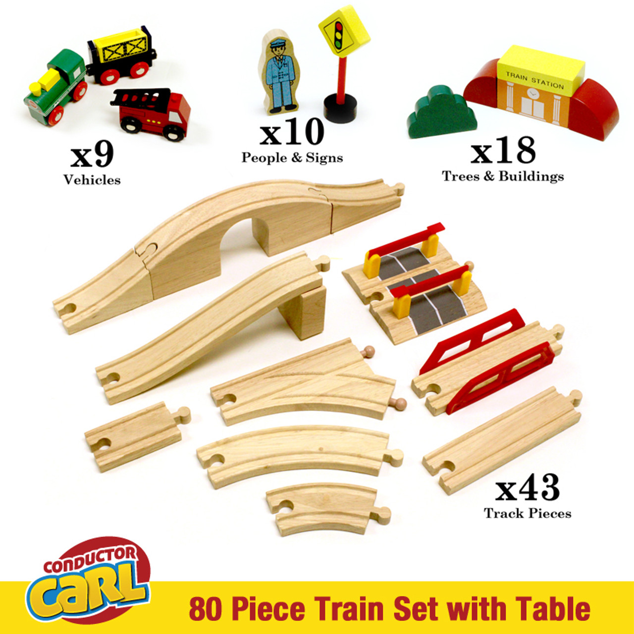 train table pieces