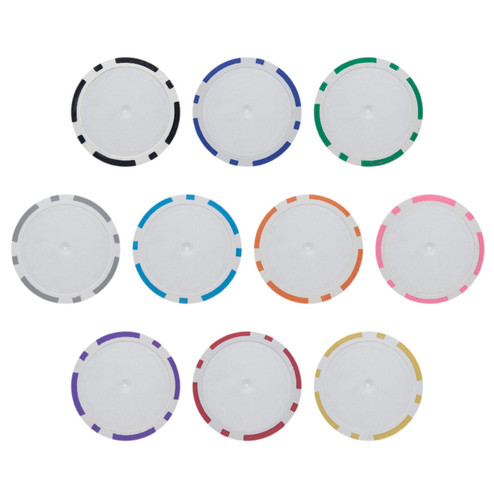 Roll of 25 Red Blank Poker Chips 14 Gram Hobby Monsters