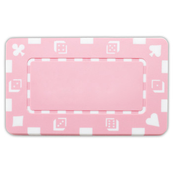 5 Pink Rectangular Poker Chips