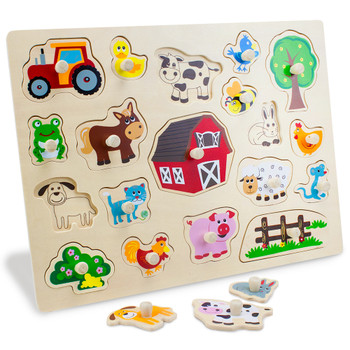 Jumbo Barnyard Helpers Peg Puzzle