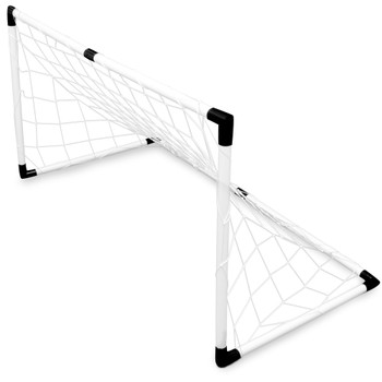 Set of Two Youth Soccer Goals with Soccer Ball and Pump