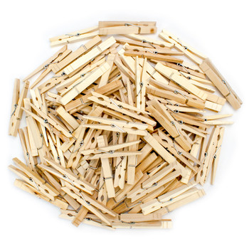 Wooden Spring Clothespins, 100-pack Wooden Spring Clothespins, 100-pack