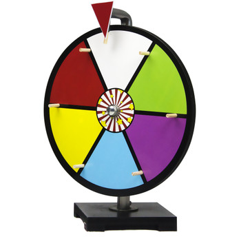 12" Color Dry Erase Prize Wheel w/ Floor Stand
