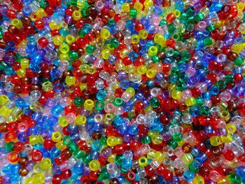 Assorted Transparent Pony Beads