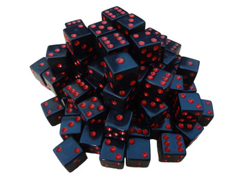 16mm Black Dice w/ Red Pips