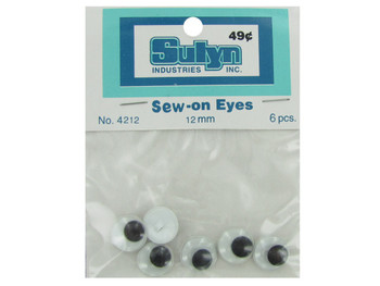 Sew-On Wiggly Eyes (pack of 24)