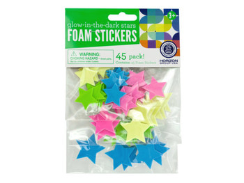 Glow-In-The-Dark Stars Foam Stickers (pack of 36)