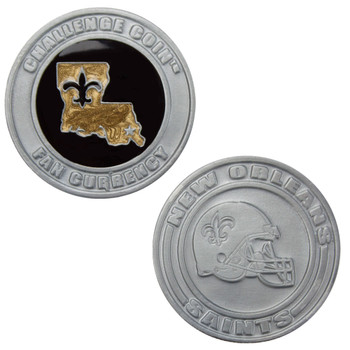 Challenge Coin Card Guard - New Orleans Saints
