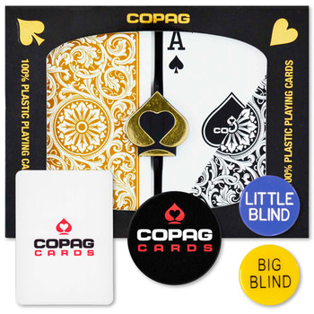 Copag Dealer Kit - 1546 Black/Gold Bridge Regular