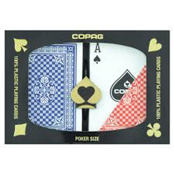 Copag R/B Wide Pinochle Set Regular Index