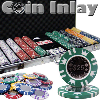 750 Ct Aluminum Custom Packaged - Coin Inlay 15 Gram Chips