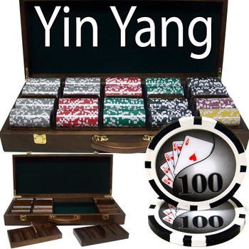 500 Ct - Pre-Packaged - Yin Yang 13.5 G - Walnut Case
