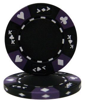 Black - Ace King Suited 14 Gram Poker Chips