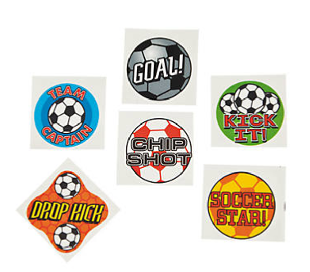 Soccer Temporary Tattoos (Package of 144)