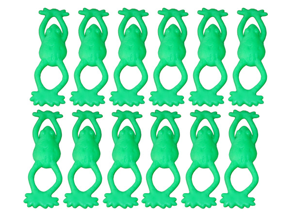 12 Count - Stretchy Flying Slingshot Frogs