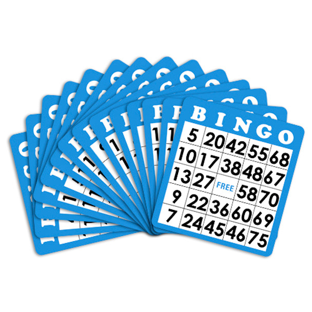 50 Pack of Blue Bingo Cards