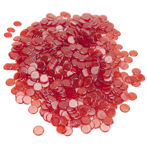 1000 Pack Red Bingo Chips