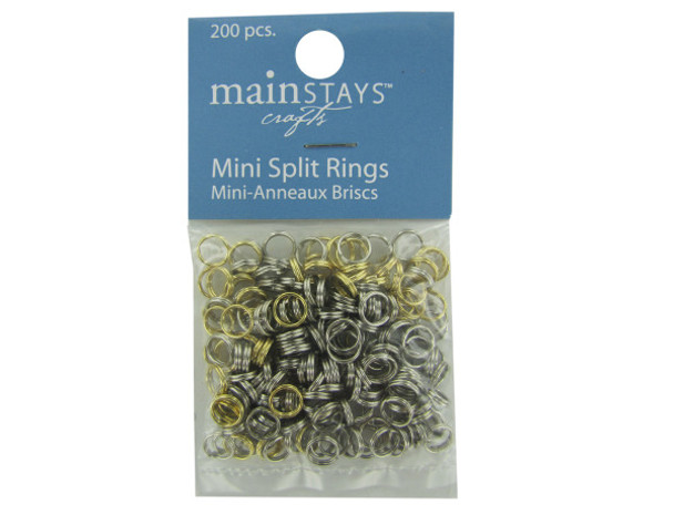 Mini Split Rings Assortment (pack of 12)