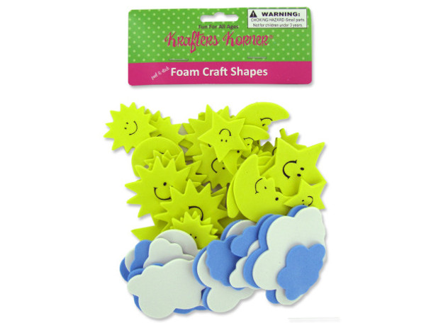 Sky Foam Craft Shapes (pack of 12)