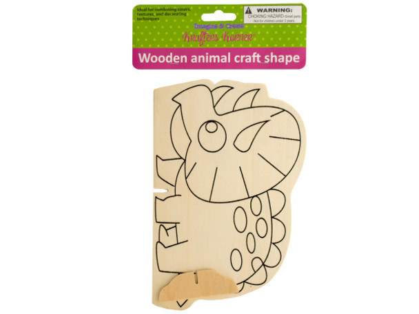Wooden Animal Craft Shape (pack of 12)