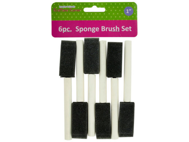 Craft Sponge Brush Set (pack of 24)