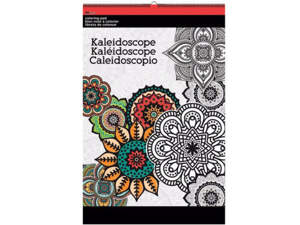 Kaleidoscope Large Coloring Pad (pack of 12)