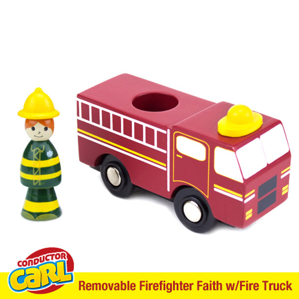 Firefighter Faith Fire Truck with Removable Character