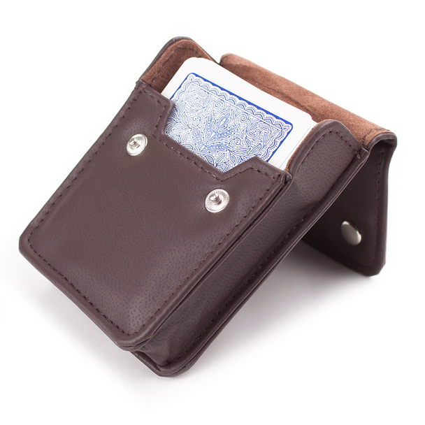 Copag 4 Color Jumbo Index single deck - Blue in leather case