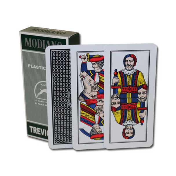 100% PLASTIC Deck of Trevigiane Italian Regional Cards