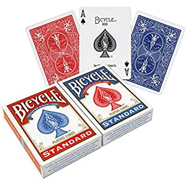 Bicycle Poker Standard Index, 12 Decks Red/Blue